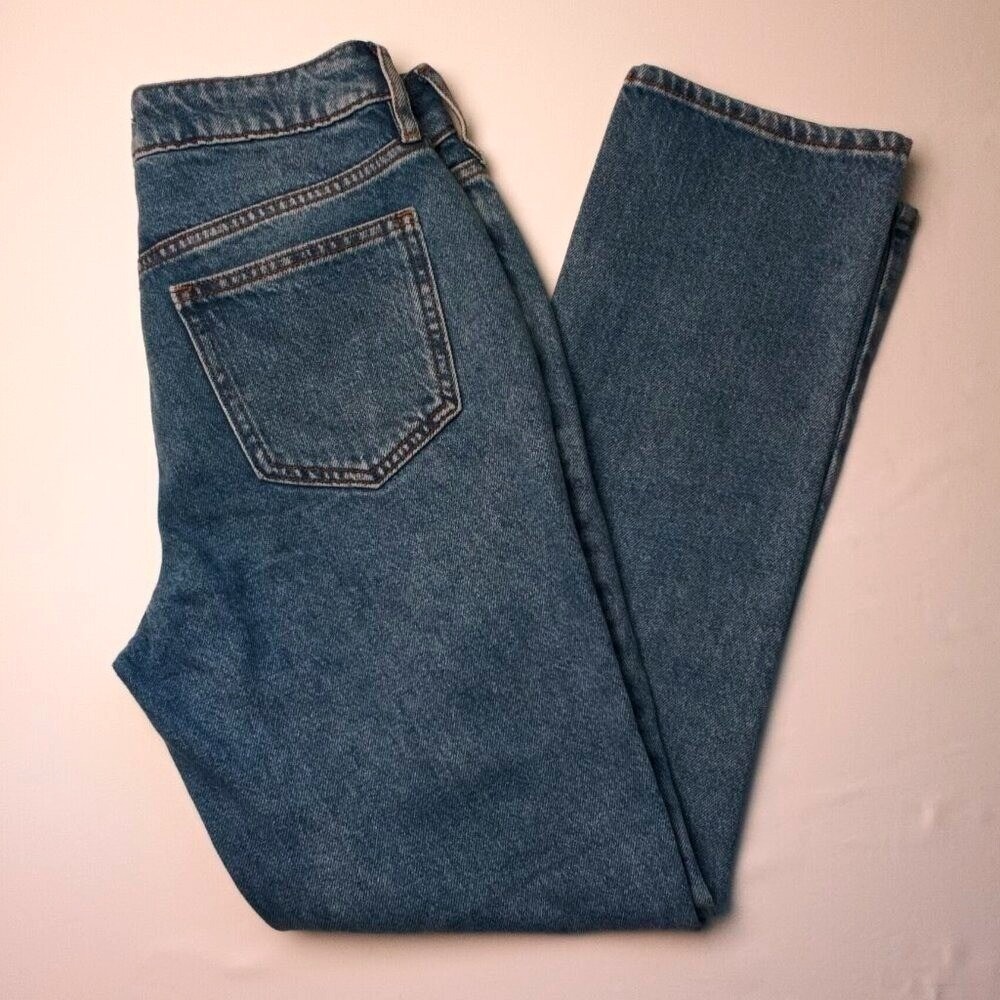 PacSun Womens High Rise Medium Wash Denim Mom Jeans Size 24/0 Blue Retro 90s
